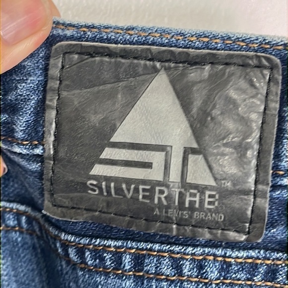 Levi's Silvertab Low & Loose Jeans Men's 36 Blue 5 Pocket Zip Rigid Denim Y2K - Picture 13 of 15